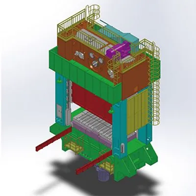 Mặt trước 3D Máy ép dập khung tháo rời DS2