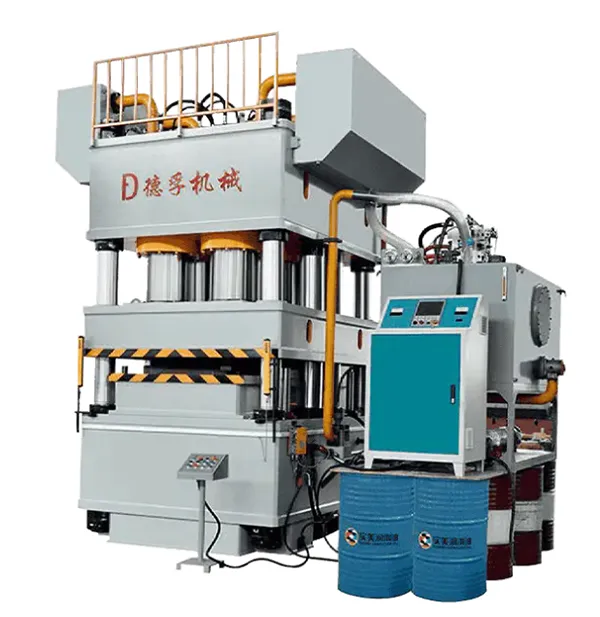 Máy Ép Thủy Lực Dập Nổi Tám Trụ Hành Trình Kép