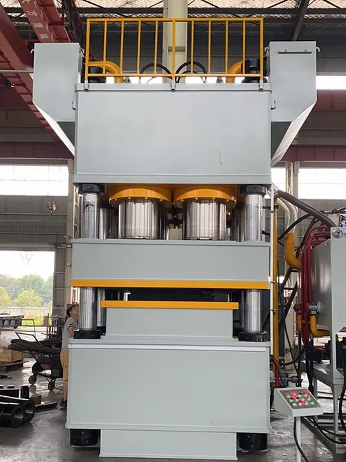 Máy Ép Thủy Lực Dập Nổi Tám Trụ Hành Trình Kép