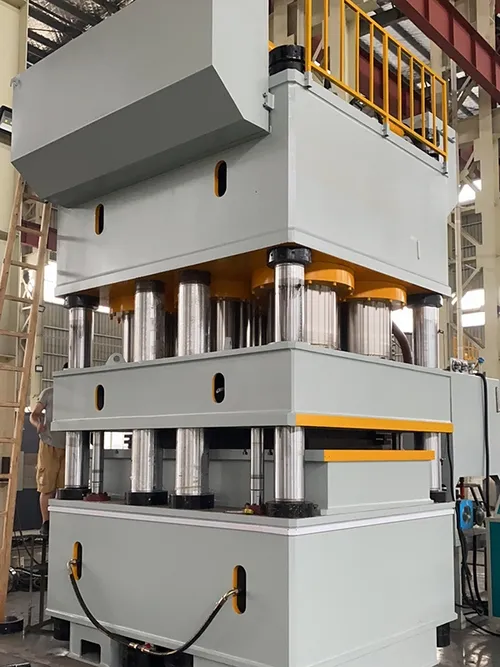 Máy Ép Thủy Lực Dập Nổi Tám Trụ Hành Trình Kép